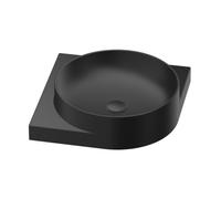 Ravak Yard lavabo 45x45 cm angolare a parete-da mobile nero opaca XJX0D245000