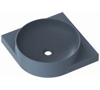 Ravak Yard lavabo 45x45 cm semicircolare a parete-da mobile opaca XJX07045000