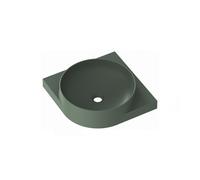 Ravak Yard lavabo 45x45 cm semicircolare a parete opaca XJX08045000