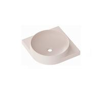 Ravak Yard lavabo 45x45 cm semicircolare a parete opaca XJX0G245000