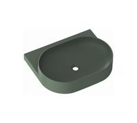 Ravak Yard lavabo 60.5x50 cm semicircolare a parete opaca XJX08260000