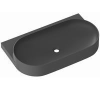 Ravak Yard lavabo 80.5x50 cm semicircolare a parete-da mobile antracite XJX03280002