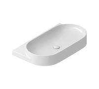 Ravak Yard lavabo 80.5x50 cm semicircolare a parete-da mobile bianco lucida XJX01080000