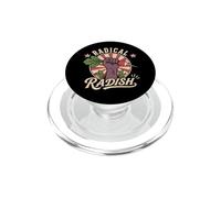 Ravanello radicale divertente vegano retrò vegetariano a base vegetale PopSockets PopGrip per MagSafe