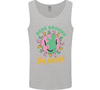 Rave Around The World Dance Music Raver Acid Uomo Vest Tank Top