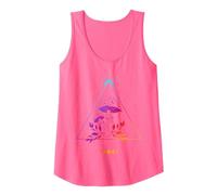 Rave Bass Techno Outfits EDM Deep House Dubstep Festival Canotta, Donna, Rosa Fluo, M