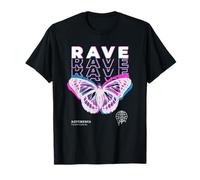 Rave Butterfly Techno Hardtechno Raving Maglietta