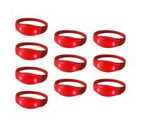 Rave Flushing, 10 braccialetti per la voce di compleanno e braccialetti per feste con LED