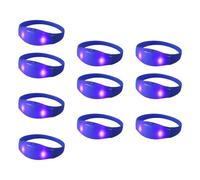 Rave Flushing, 10 braccialetti per la voce di compleanno e braccialetti per feste con LED