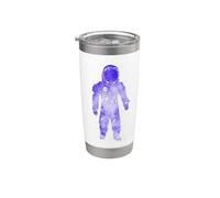 Rave Invaders PLUR Space Force Astronaut House Music Bicchiere termico in acciaio inox doppia parete