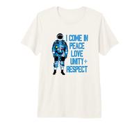 Rave Invaders Plur Space Force Astronauta House Music Rave Maglietta Premium