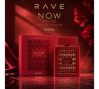 RAVE NOW ROUGE Eau De Parfum 100ML Profumo di Lusso per Donne a Lunga Durata Fragranza Floreale Legnosa vetro