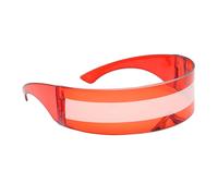 Rave Party Costume Wrap Around Scudo Futuristico Lente A Specchio Occhiali Da