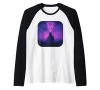 Rave Rituale DJ Witch House con Cappuccio Maglia con Maniche Raglan