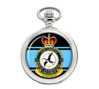 Ravel 33 Squadron RAAF Orologio Da Tasca In Metallo Con Catena, Quadrante Bianco