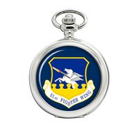 Ravel 51st Fighter Wing Orologio Da Tasca USAF Quarzo Argento