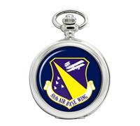 Ravel 88th Air Base Wing Orologio Da Tasca Uomo Quarzo Caccia Interna Argento