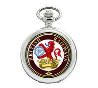 Ravel British Railways Ferret Dartboard Orologio Tasca Quarzo Argento
