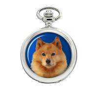 Ravel Finnish Spitz Orologio Da Tasca, Quadrante Bianco, Quarzo, Cassa Cromata