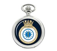 Ravel HMS Example Orologio Da Tasca Royal Navy In Cromato, Quadrante Bianco