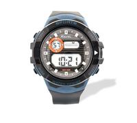 Ravel - Orologio al Quarzo Digitale Rotondo da Uomo 3ATM con Luce - RDG.14.32 - Nero/Blu