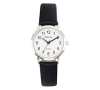 Ravel - Orologio classico unisex per tutti i giorni, Quadrante nero/argento/bianco con numeri, Women's - 27mm case, Cinturino