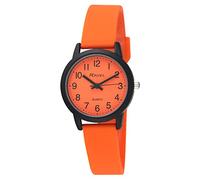 Ravel - Orologio con Cinturino in Silicone Summer in Black (Cassa da 30 mm) - Analogico al Quarzo - R1813.8 - Arancione Brilliante