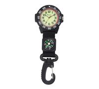 Ravel - Orologio con Moschettone a Clip in Nylon con Bussola e Quadrante Fosforescente - Quarzo Analogico - R1108.03 - Nero