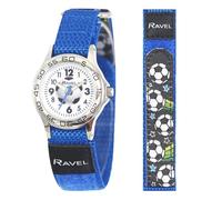 Ravel - orologio da calcio blu per bambini con cinturino d'azione a chiusura facilitata - Analogico al quarzo - R1507.62