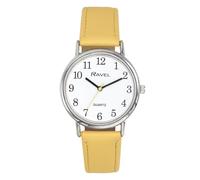 Ravel - Orologio da donna di uso quotidiano color pastello (cassa da 27 mm) - Al quarzo - R0137.09.2 - Limone