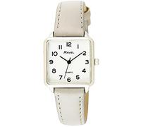 Ravel - Orologio da donna, quadrato, classico, con numeri chiari - Grigio/Colore argento