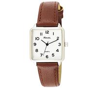 Ravel - Orologio da donna, quadrato, classico, con numeri chiari - Tonalità/Colore argento