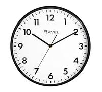 Ravel - Orologio da Parete moderno per Ufficio e Cucina da 30 cm - Quarzo analogico - RWC.30.3 - Nero