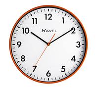 Ravel - Orologio da Parete moderno per Ufficio e Cucina da 30 cm - Quarzo analogico - RWC.30.8 - Arancio