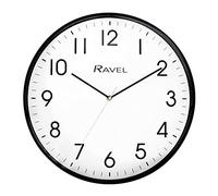 Ravel - Orologio da Parete moderno per Ufficio e Cucina da 40 cm - Quarzo analogico - RWC.40.3 - Nero