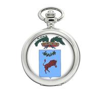 Ravel Orologio da Tasca Argento Piatto Quartz Cassa Cromata Catenina