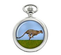 Ravel Orologio Da Tasca Cheetah Quadrante Bianco Cerniera Full Hunter Catena