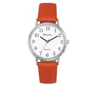 Ravel - Orologio Rotondo da Donna Brighter Days Color Argento (Cassa dell'orologio da 36 mm) - Quarzo Analogico - R0140.18.1 - Arancione Brillante/Quadrante Bianco
