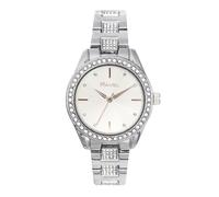 Ravel Plus - Orologio Gioiello da Donna con Cassa Rotonda da 34 mm e Pietre Preziose - Analogico Quarzo -RPJ004L - Argento