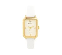 Ravel R0144 - Orologio da donna, rettangolare, classico, alla moda, analogico, al quarzo, Bianco / Oro