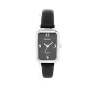 Ravel R0144 - Orologio da donna, rettangolare, classico, alla moda, analogico, al quarzo, Colore: nero/argento
