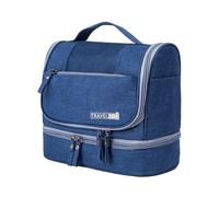 ravel Toiletry Bag, Large Capacity Zipper Bag, Wet and Dry Separation Bag, Travel Pouch with Hook, Toiletry Organizer for Travel, Waterproof Toiletry Bag for Travel and Home Use