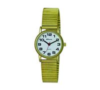 Ravel - Unisex Audace in Acciaio Inossidabile Bracciale Expander Orologio con Grandi Numeri e Lancette - Analogico Quarzo - R0208.01.1S - Colore Oro/Quadrante Bianco