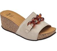 Scholl RAVELLO HIGH WEDGE Ciabatte Memory Cushion Colore Taupe Size 39