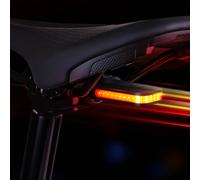 RAVEMEN CL01 Luce per bici Lampada fanale posteriore a LED per bicicletta Ricaricabile tramite USB Sensore freno on-off automatico Design aerodinamico Visibilità laterale