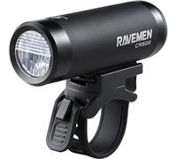 Ravemen CR500, Luce LED Anteriore per Bicicletta Unisex - Adulto, Nero, Fino a 500 Lumen