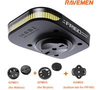Ravemen FR160 LED Bike Front Light Bicycle Headlight QTM01+QTM03 Mount Tab For Garmin Wahoo Bryton GPS With AGM02 Bottom Mount