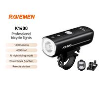 Ravemen K1400Bike Luce anteriore per bicicletta con supporto capovolto Ricaricabile wireless Auto On-off Guida diurna/notte intelligente