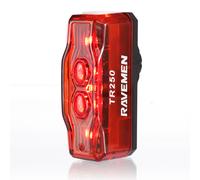 RAVEMEN TR250 Luce Posteriore Bici Bicicletta Coda USB Ricaricabile 800mAh+ABM07