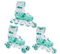 RAVEN 3in1 Inline Skates Pattini in linea Triskates Pattini a rotelle per bambini, ragazze e ragazzi regolabili (Balloon Mint, 29-32 (18cm-20cm))
